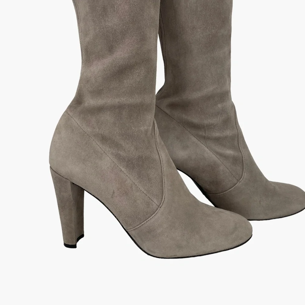 Stuart Weitzman Gray Suede Highland‎ Boot